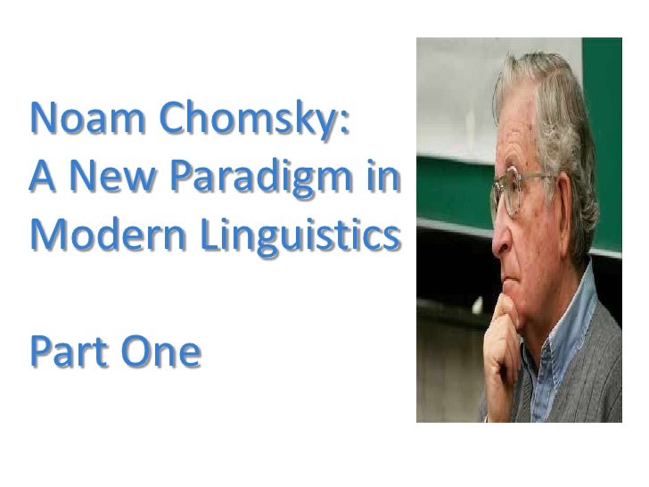 The Transformational-Generative Paradigm and Modern Linguistic Theory